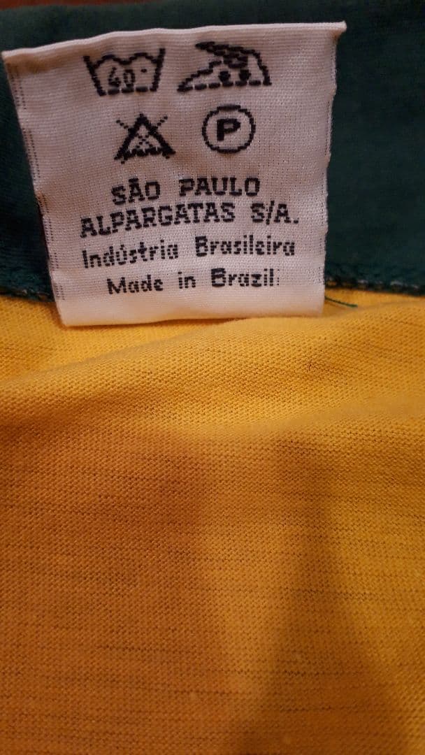 [再値下]　ジーコ直筆サイン入り　ブラジル代表ユニフォーム　86年W杯