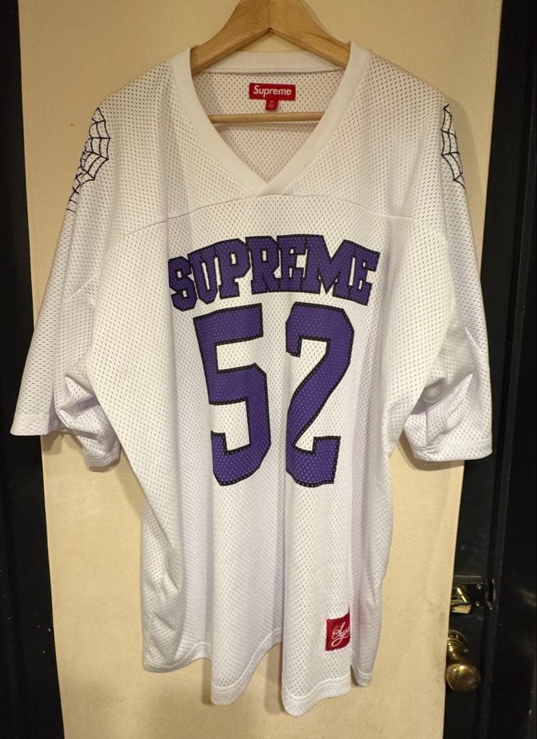 ※*読様 Supreme メッシュシャツ 52 ホワイト XL