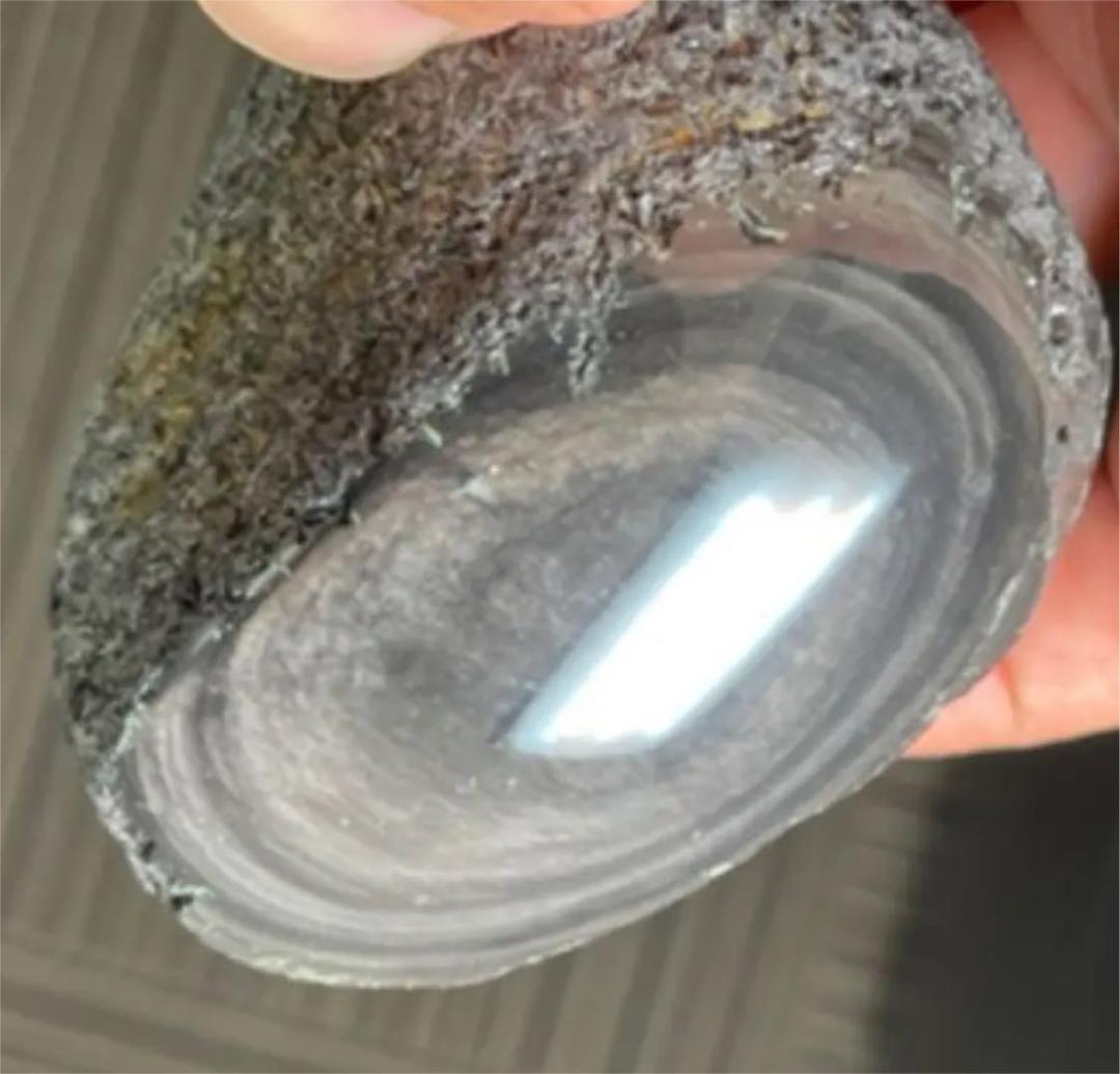 研磨済　十勝石玲瓏　マホガニーオブシディアン　シルバー系ゴールドシラー