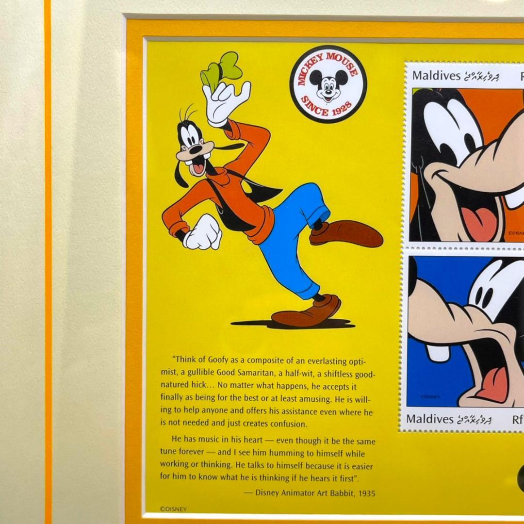 世界限定150枚 レア★グーフィー Goofy★スタンプアートギャラリー 切手