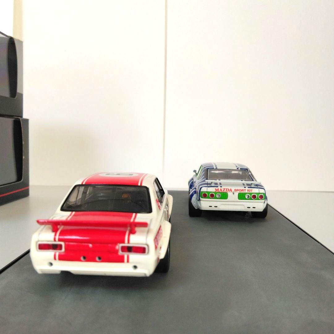 エブロ　京商　RXー3 スカイラインGT－R 1/43ミニカー2台セット