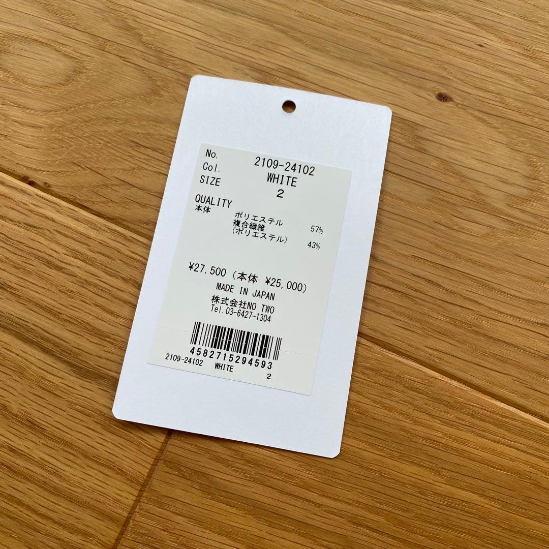 CPG GOLF ホワイト モックネックシャツ サイズ2