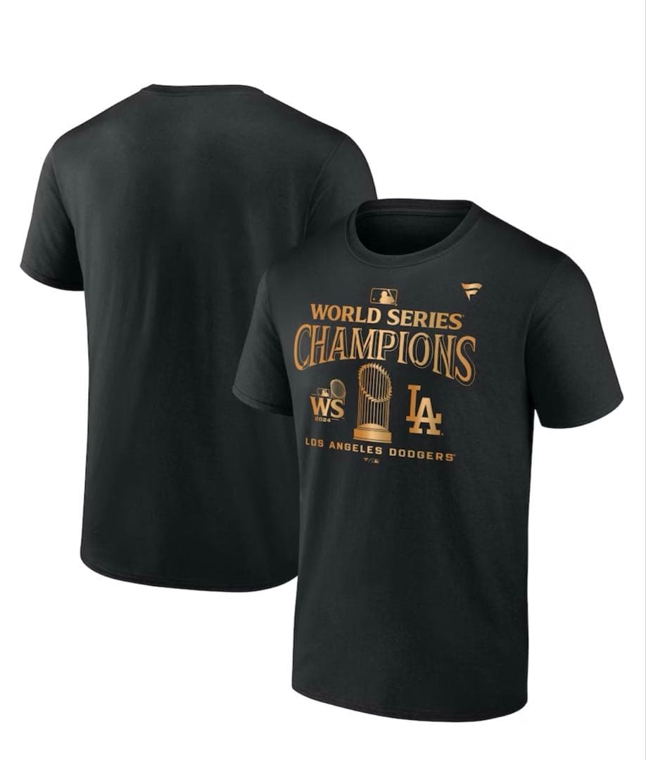 【正規品】ドジャース 2024 2025優勝記念 着用Tシャツ 4枚セット　Ｌ