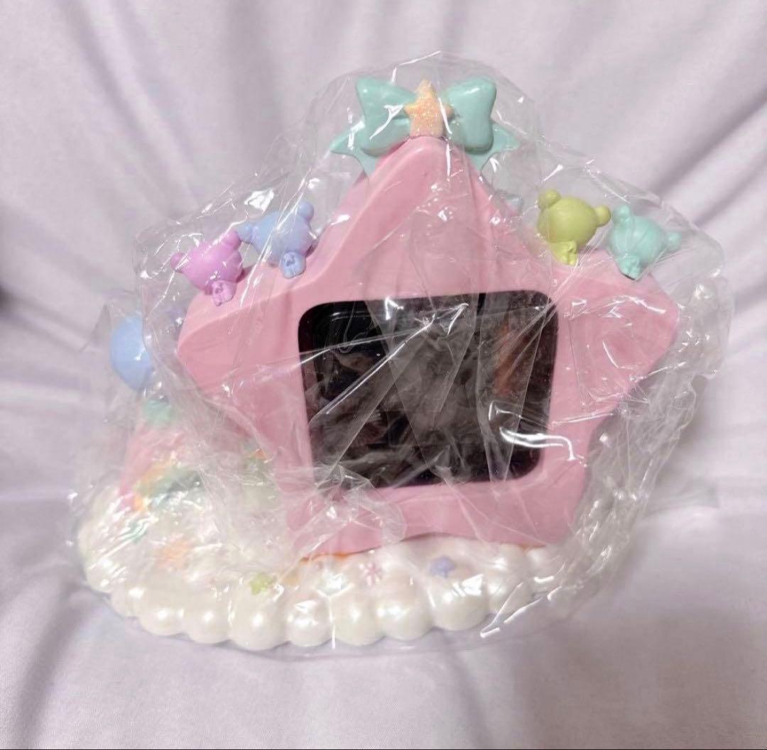 サンリオ　キキララ 星型置き時計　陶器　ピンク