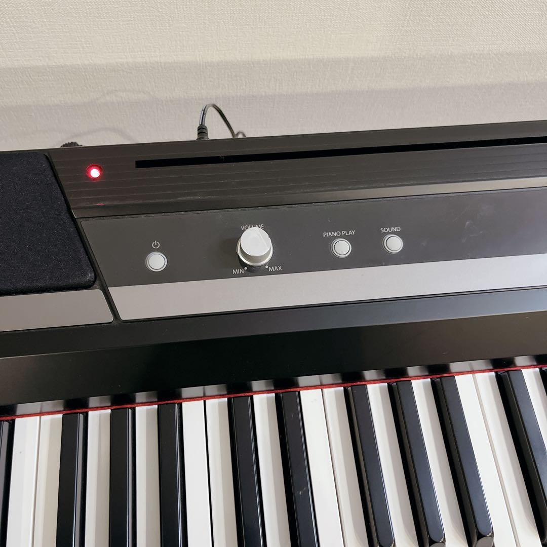 電子ピアノ KORG 88鍵 黒 スタンド付き 黒折りたたみ SP-170S