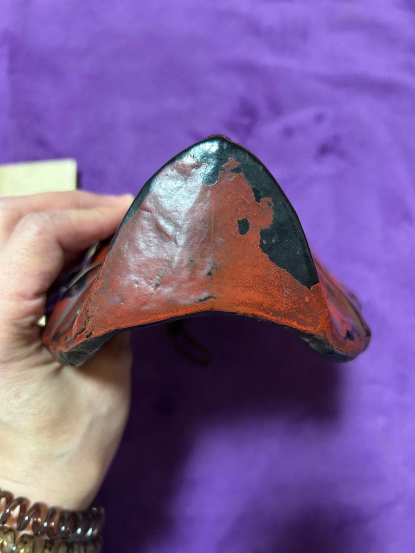 抜頭面 三笠塗り 烏天狗 お面 春日神社 インテリア