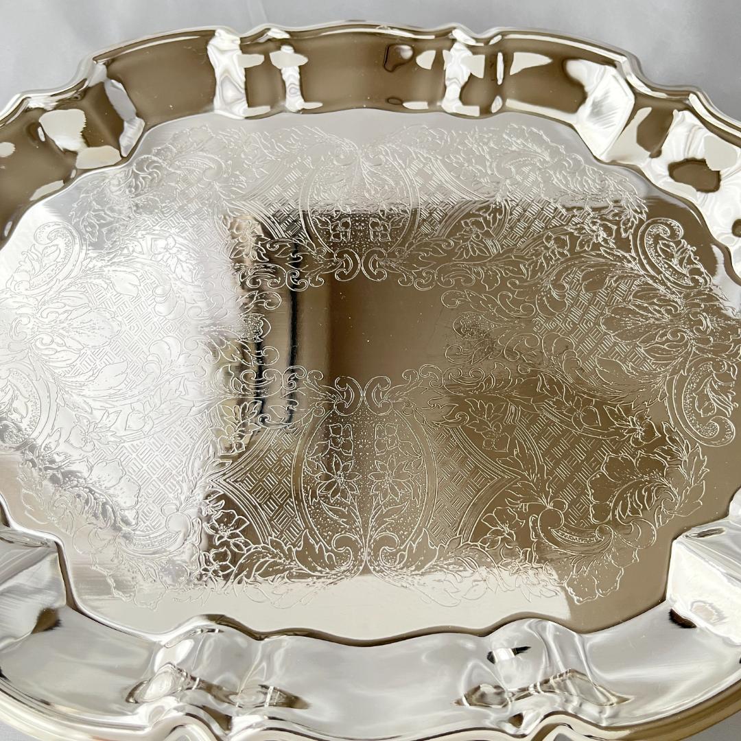 【LEONARD】 チッペンデールのギャラリートレー 37 cm フット付