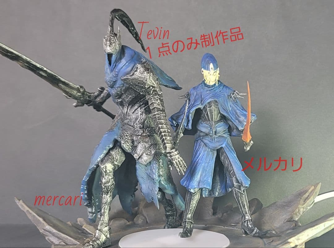 ★ダークソウル★アルトリウス&王の刃キアラン★塗装済完成品★ライトアップLED付