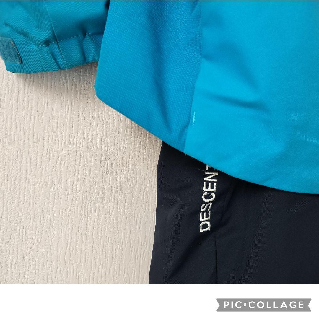 美品 デサント Move Sport ジュニアスキーウェア 150 上下　アクア