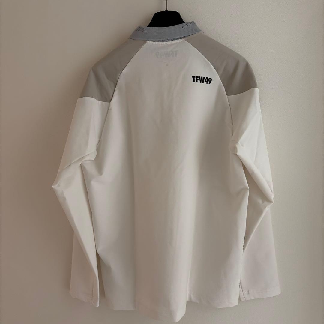 TFW49 長袖ポロシャツ ホワイト/グレー