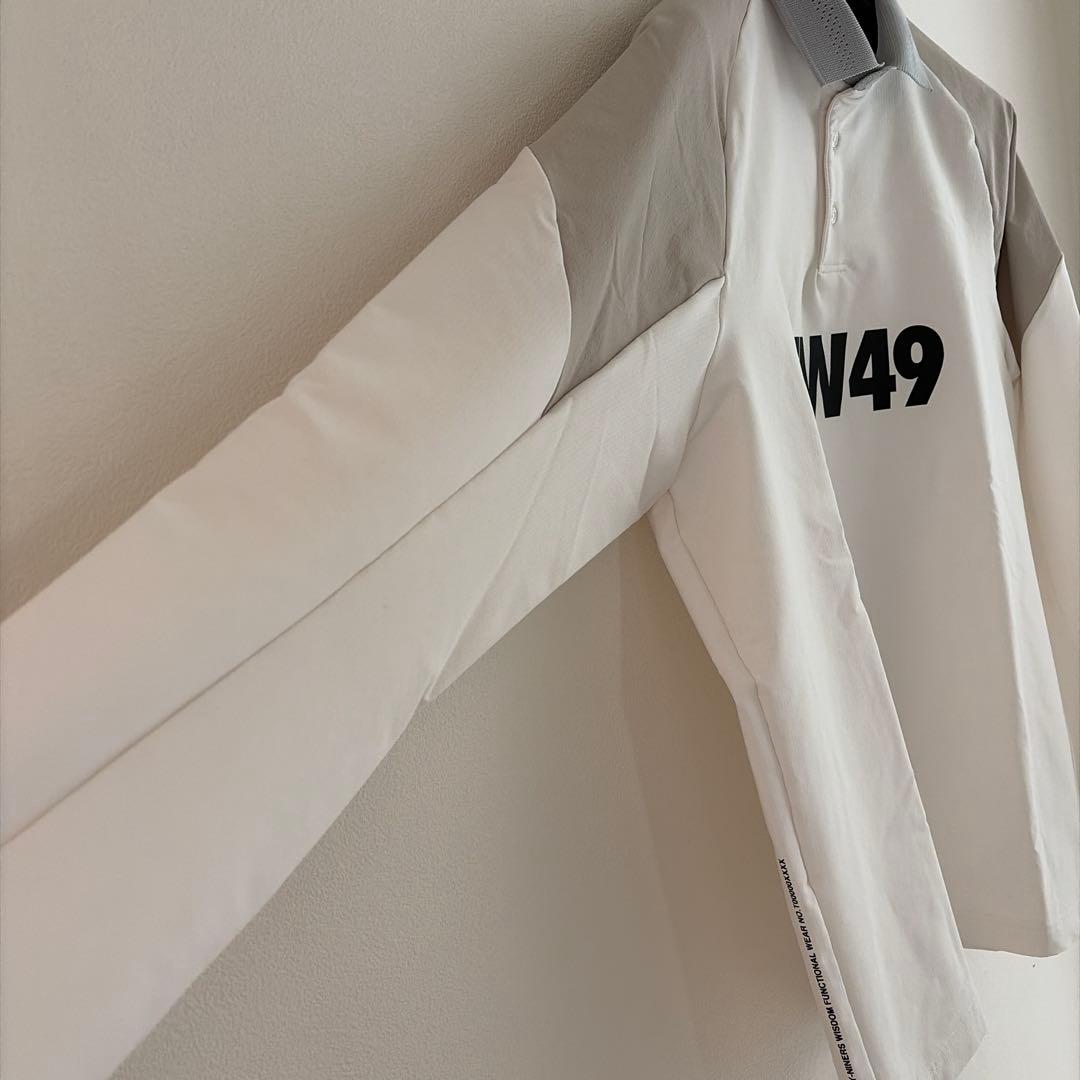 TFW49 長袖ポロシャツ ホワイト/グレー