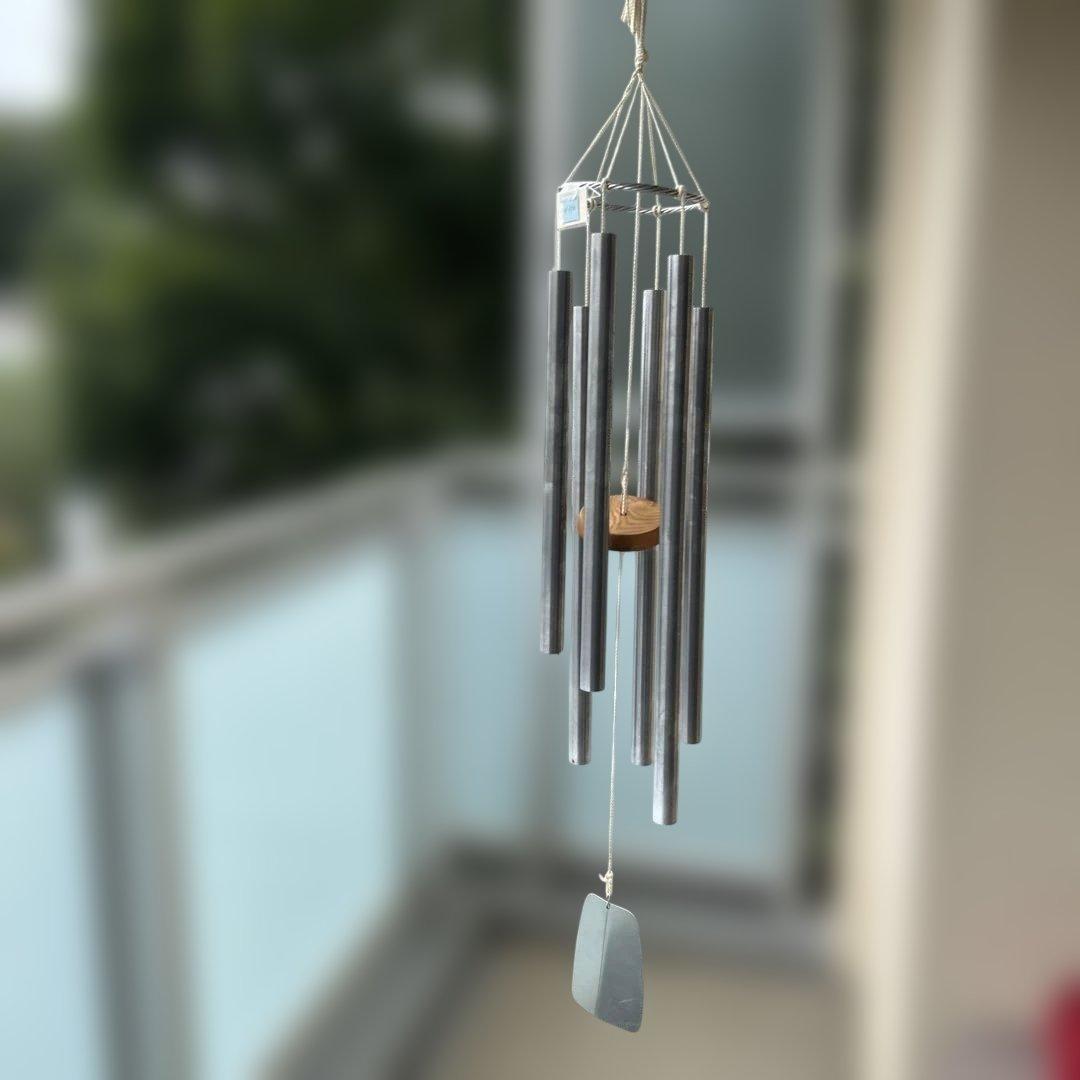 #350 中型ウインドチャイム シルバー