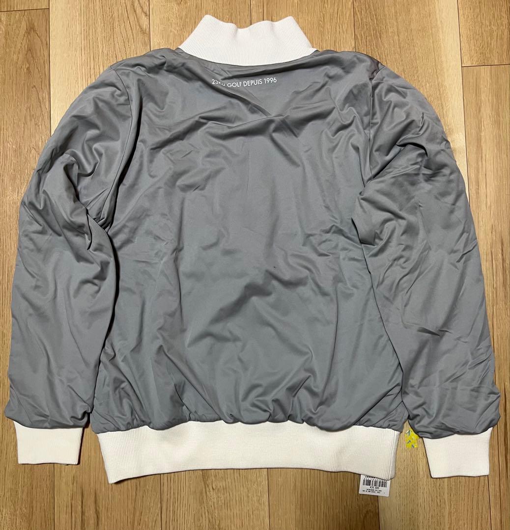 23区ゴルフ防風ノルディック柄リバーシブルブルゾン