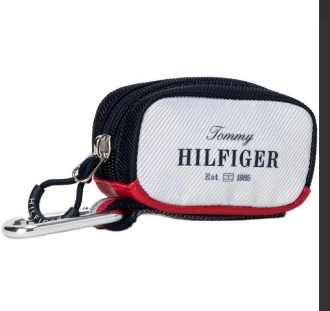 新品　2025 トミー ヒルフィガー ゴルフ　キャップ クール ボールポーチ