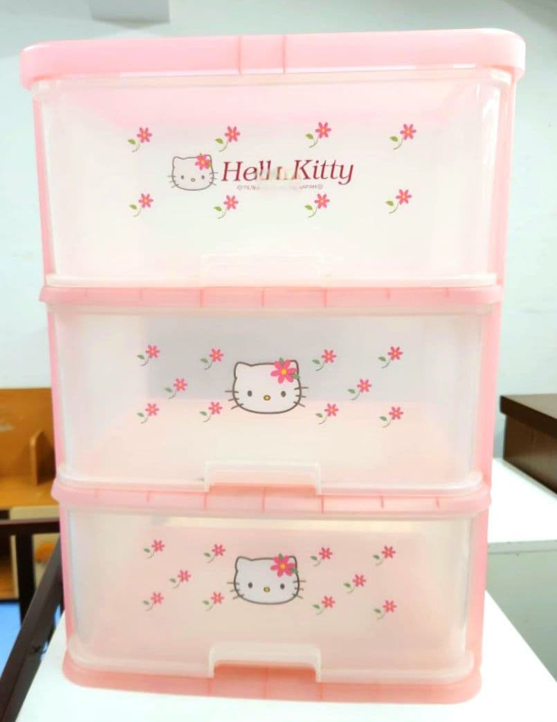 サンリオ ハローキティ1998 お花 収納ボックス 衣装ケース 引き出し レア