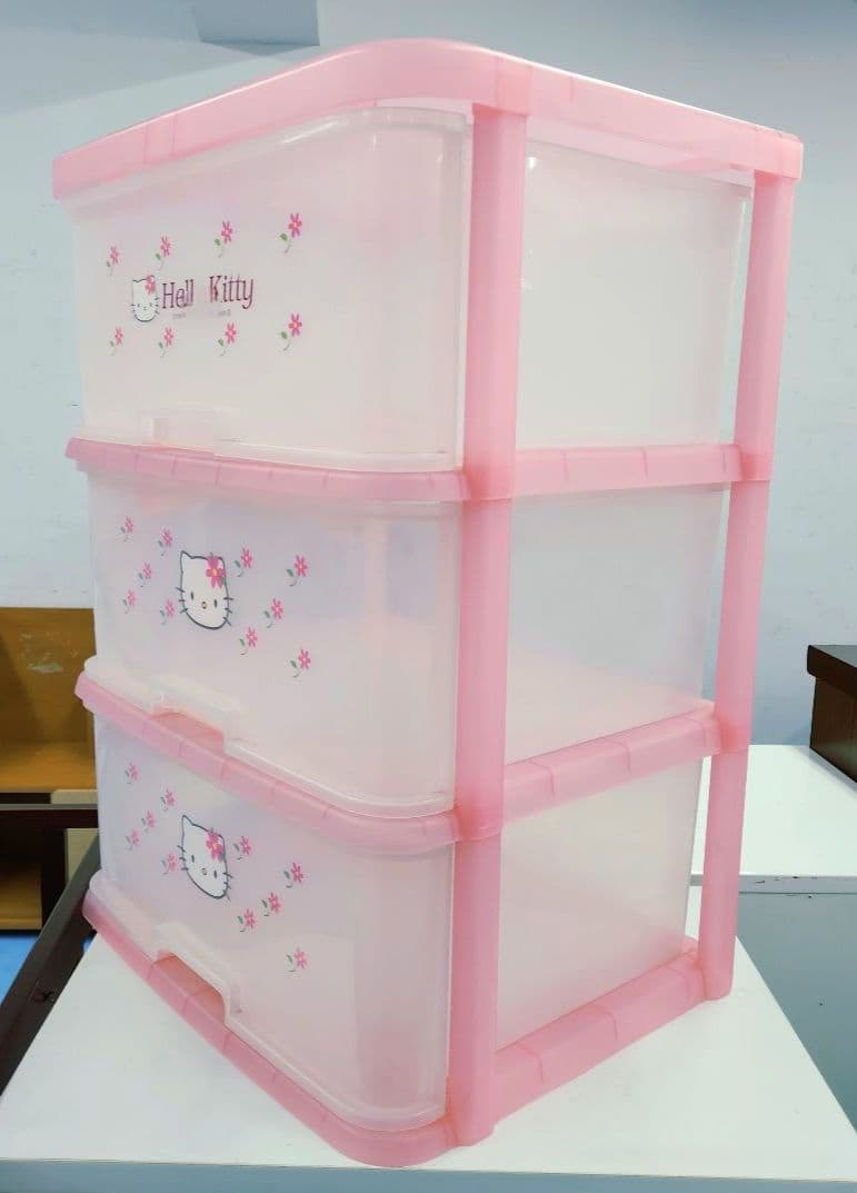 サンリオ ハローキティ1998 お花 収納ボックス 衣装ケース 引き出し レア