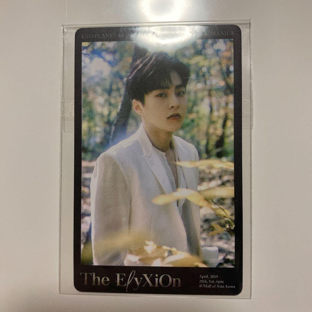 exo ticket xiumin シウミン　トレカ　マニラ　チケット　ミンソク
