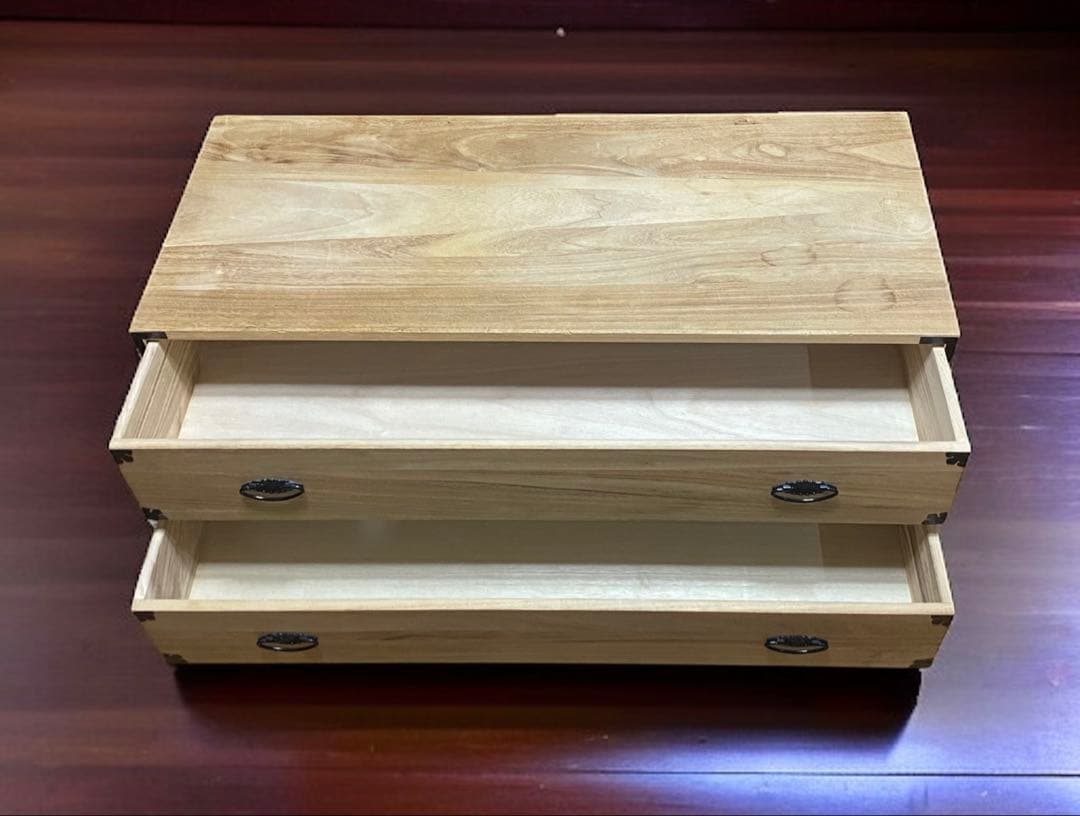 桐箪笥　桐だんす　着物たんす　和箪笥　二段　和モダン