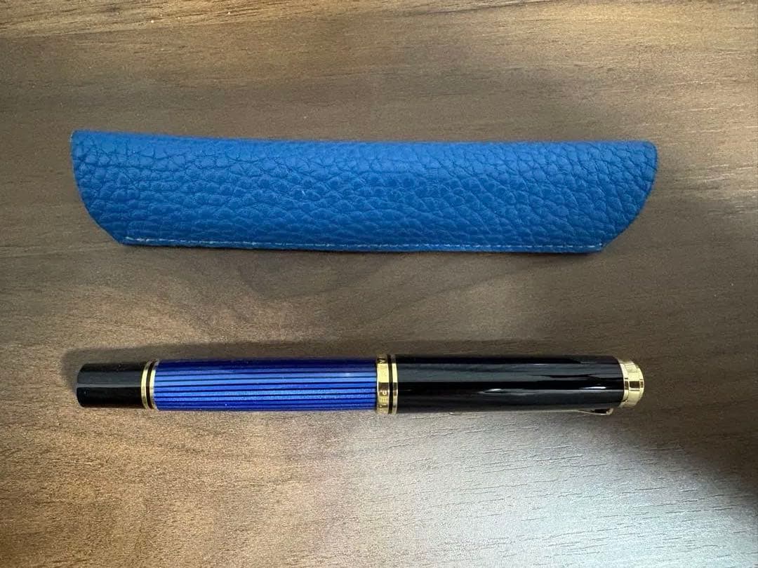 そ*ろ様 スーベレーンM800 ブルー縞 BB 極太字 カンダミサコ ケース付き