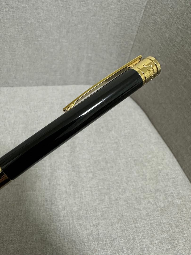 【S.T.Dupont】 D・イニシャル ボールペン ブラック・ゴールド