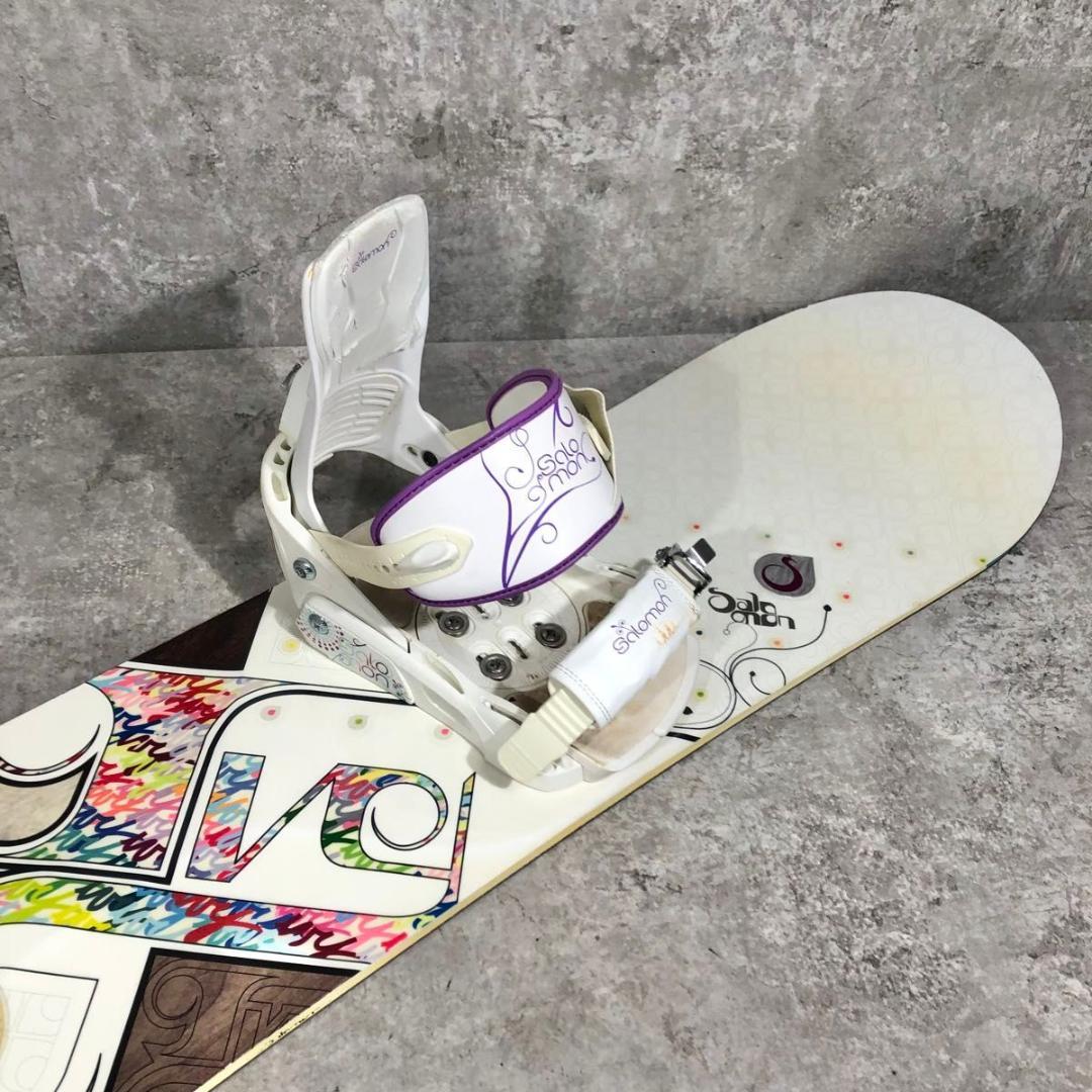 即乗り SALOMON IVY 143 DC ブーツ スノーボード セット