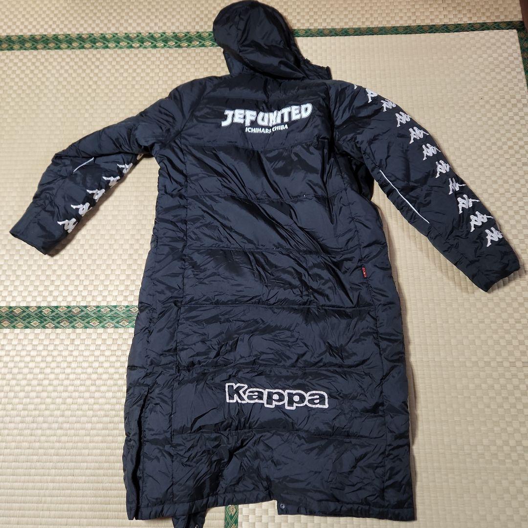 ジェフ千葉　Kappa フード付きベンチコート 黒 サイズ0