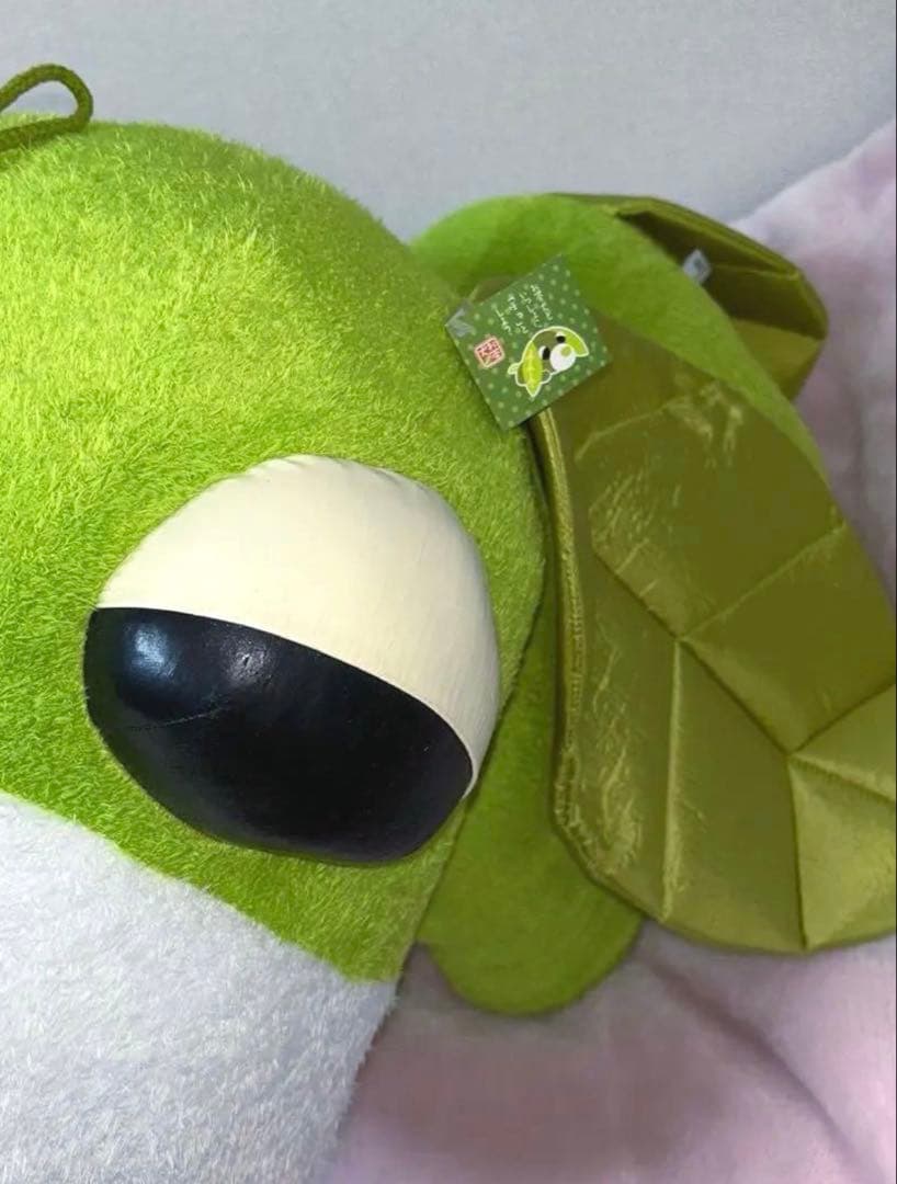 お茶犬 超 特大 BIG ぬいぐるみ 緑茶犬 リョク レトロ 当時