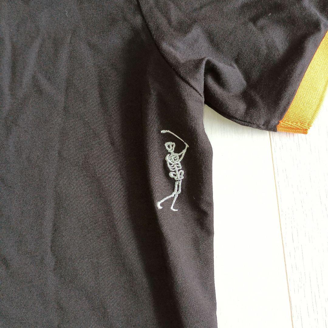 MARK & LONA ゴルフシャツ 黒/オレンジ