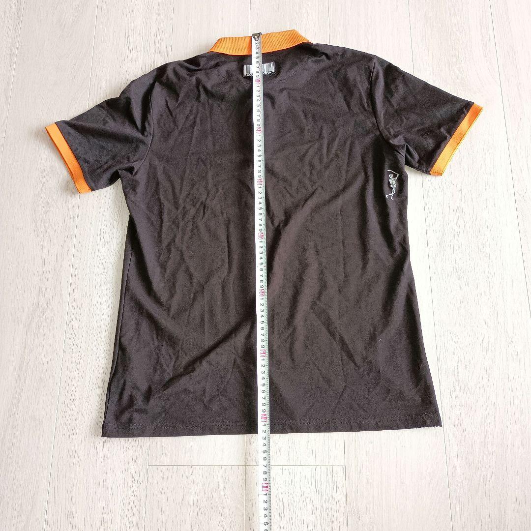 MARK & LONA ゴルフシャツ 黒/オレンジ