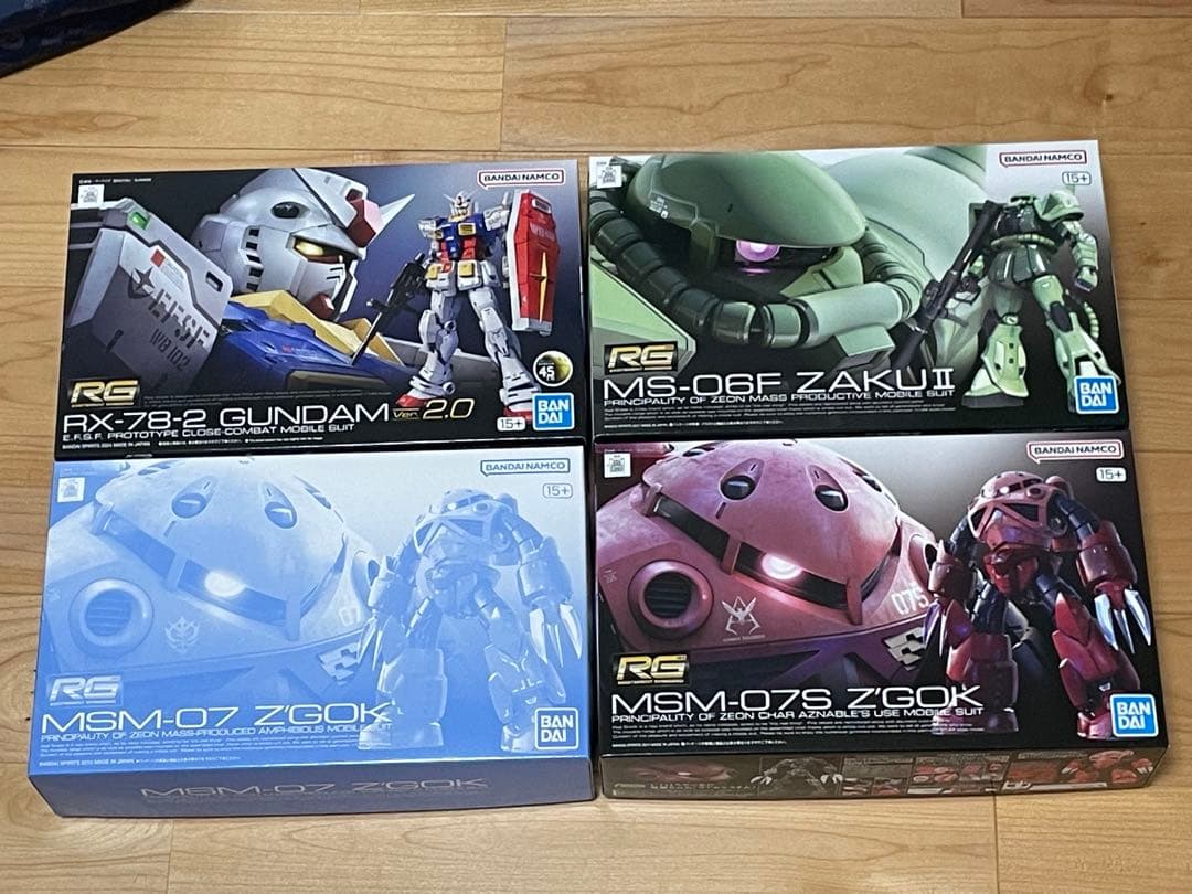 RGガンダムVer2.0、量産型 ズゴック、シャア専用ズゴック、量産型ザクII