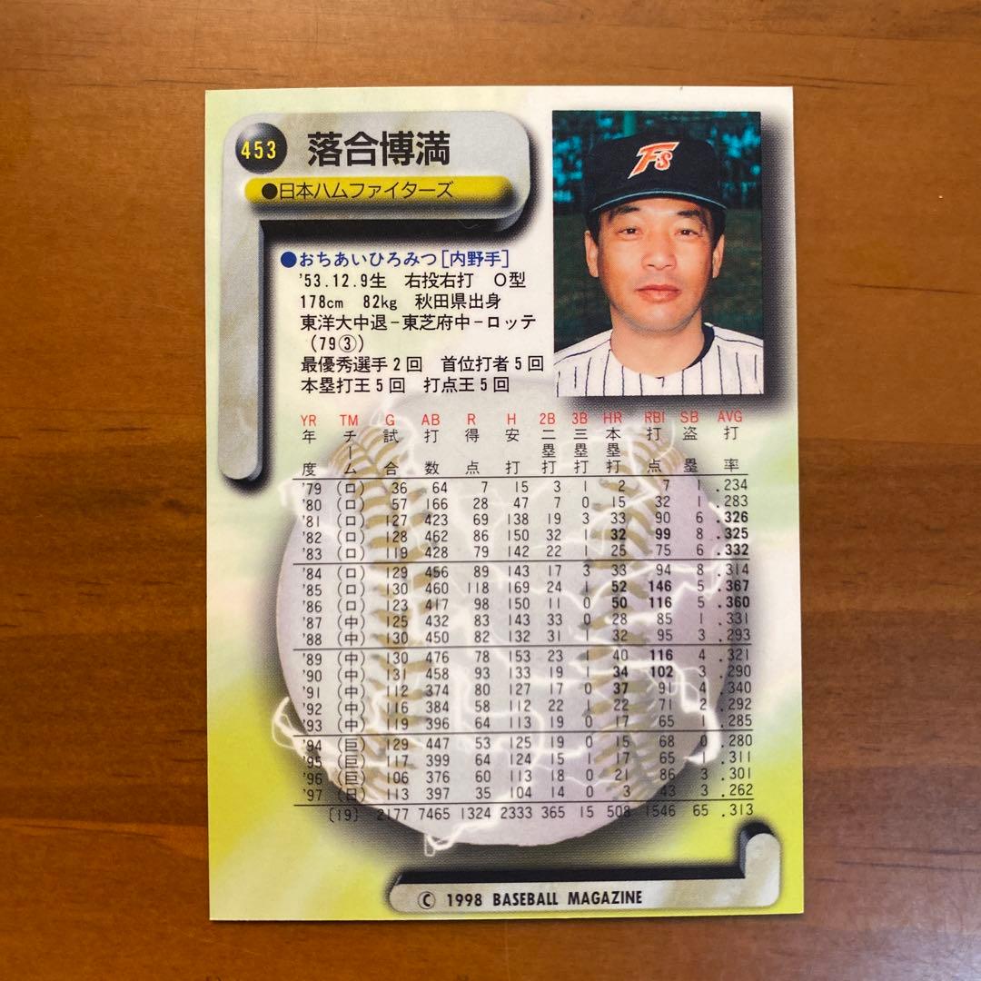 【限定品】落合博満　野球カード