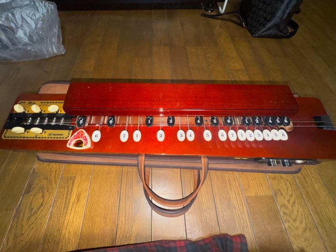 Suzuki 大正琴（エレキ・ピックアップ付）ケース・ケーブル付き