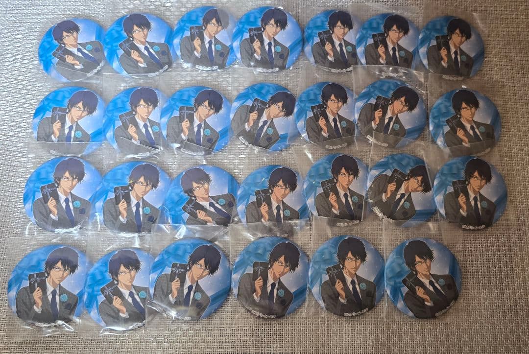 【匿名配送】テニプリスト バースデー 缶バッジ 忍足侑士