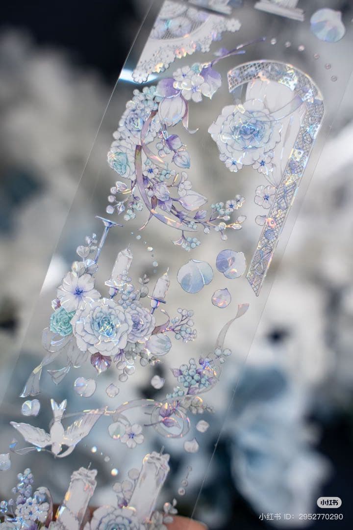 Hoshi奶芙《梦淡花园》海外マスキングテープ　マステ 【2093】