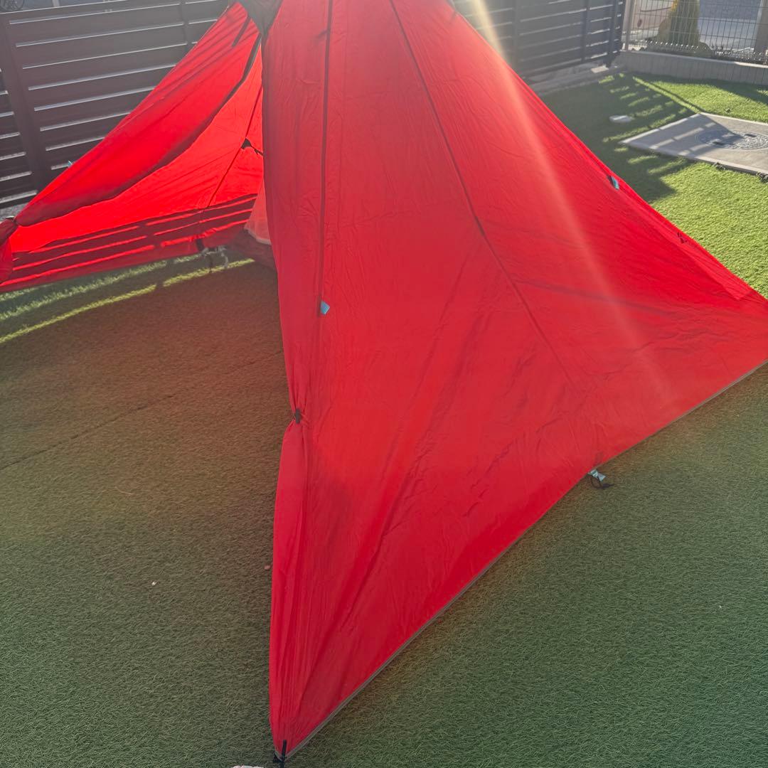 希少 テンマクデザイン　パンダテント レッド タープセット