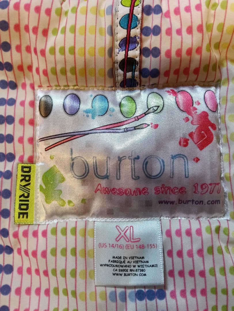 Burton 子ども用スノーボードウェアセット