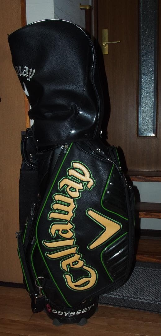 石川遼プロ使用モデル キャロウェイ 合成皮革 3点式 プロモデル キャディバッグ