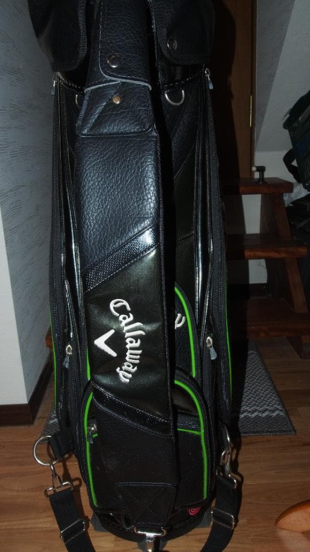 石川遼プロ使用モデル キャロウェイ 合成皮革 3点式 プロモデル キャディバッグ