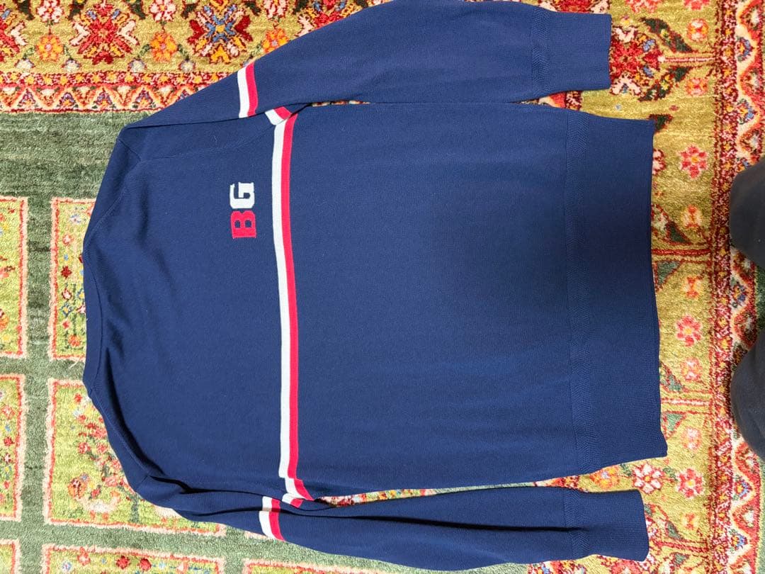 ブリーフィング　トリコロールクルーネックニット