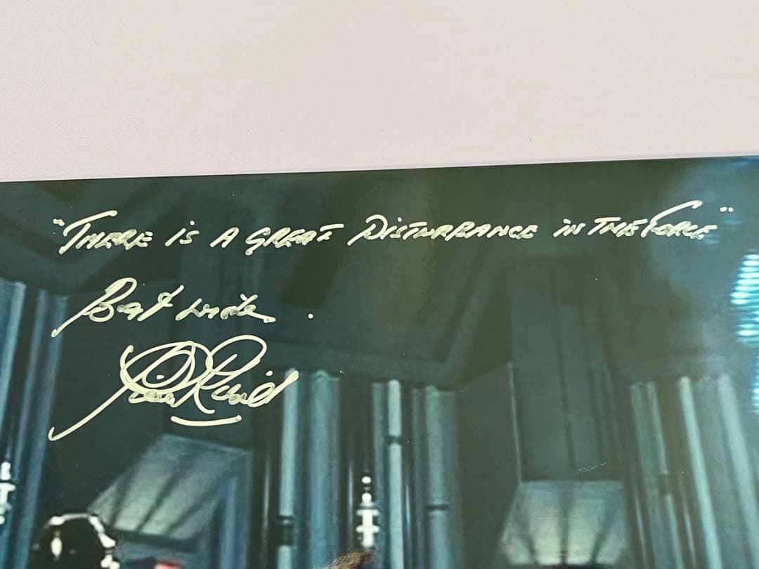 スターウォーズ　直筆サイン　ダース・ベイダー　皇帝　デビッド・プラウズ氏