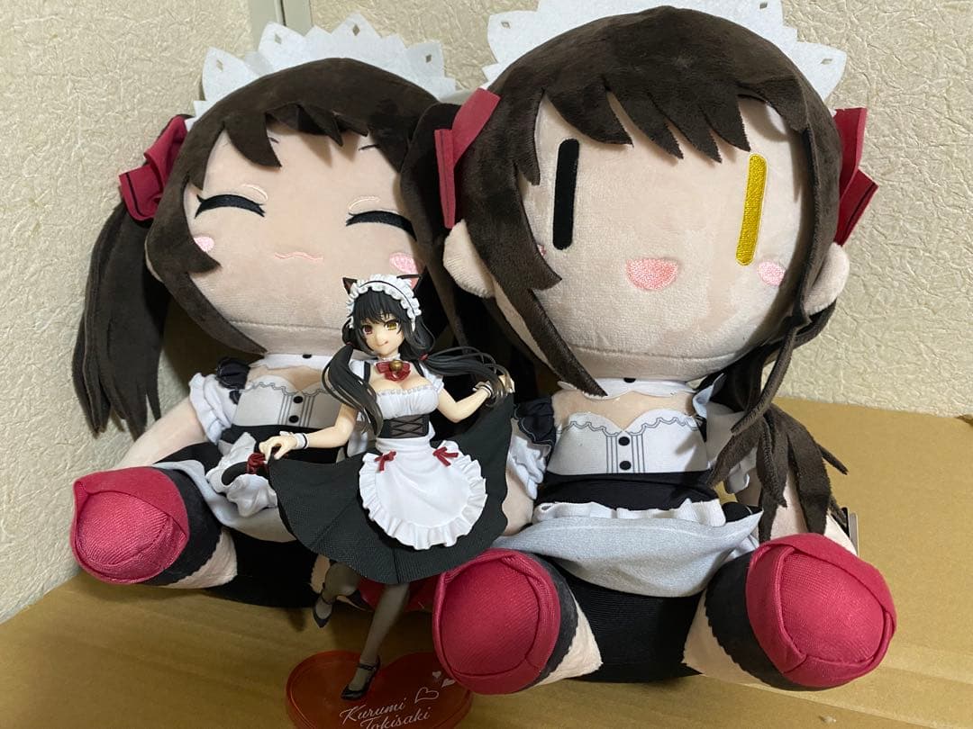 時崎狂三 デート・ア・ライブ BIGぬいぐるみ　メイド 2種　フィギュア付き