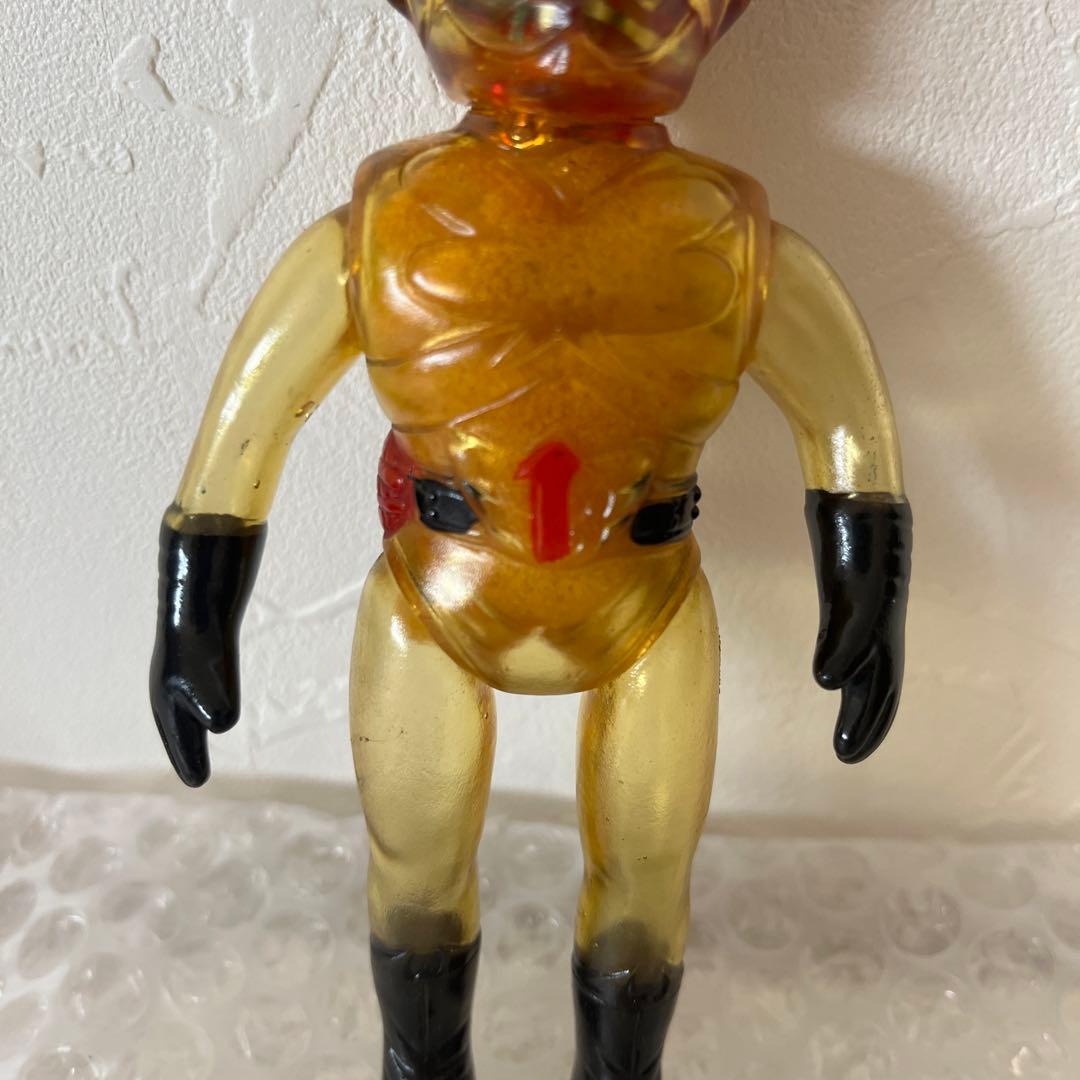 ⚠️激レア　人気　超人バロムワン　スケルトン　ミドルサイズ　ソフビ　当時物　ポピー