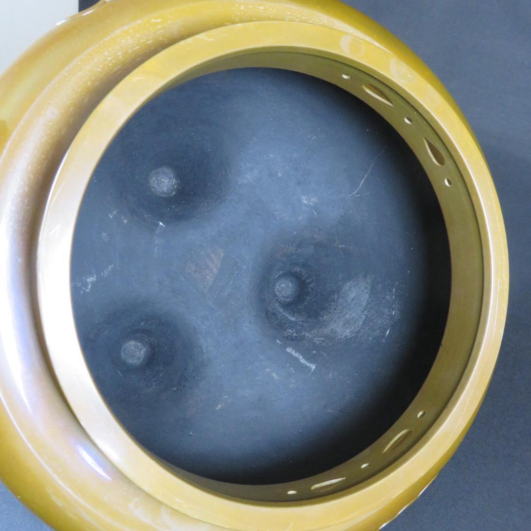 朝鮮風炉 唐銅 清光 在銘 茶道具 木箱 共箱 美品