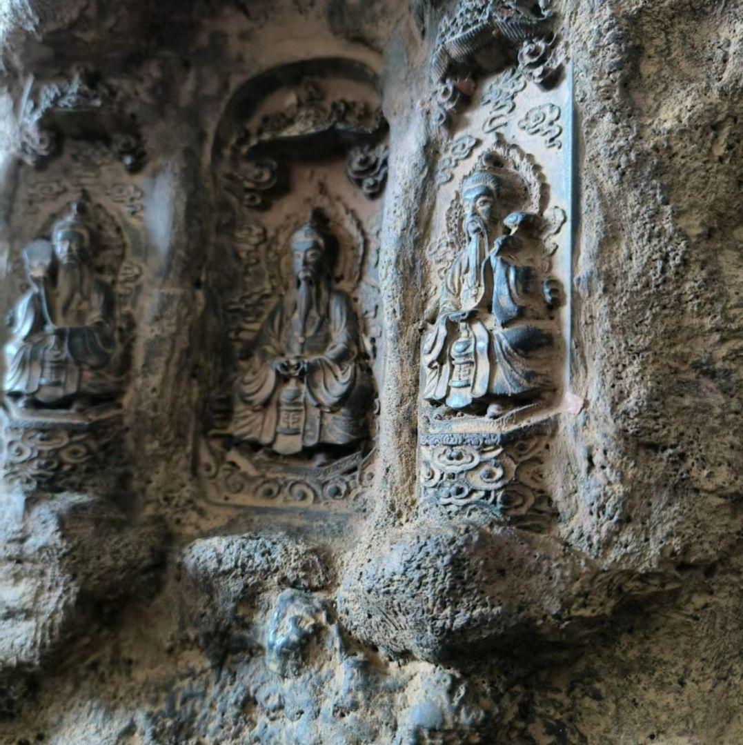 仏像 三清道祖石窟仏像 鎮宅 文房文鎮 平安 玄関 禅意 置物 工芸品 美術品