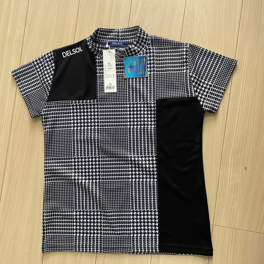 ゴルフレディースウェア　DELSOL チェック柄 セットアップ