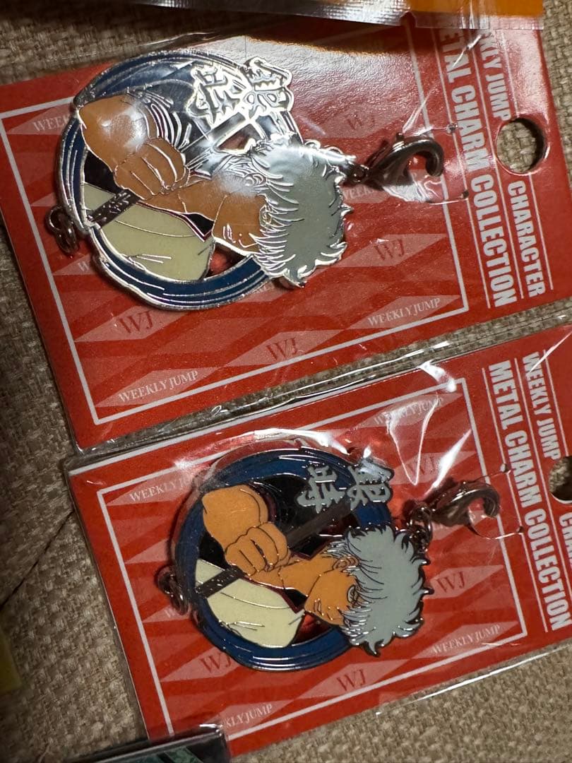 銀魂 坂田銀時　缶バッチ　キーホルダー