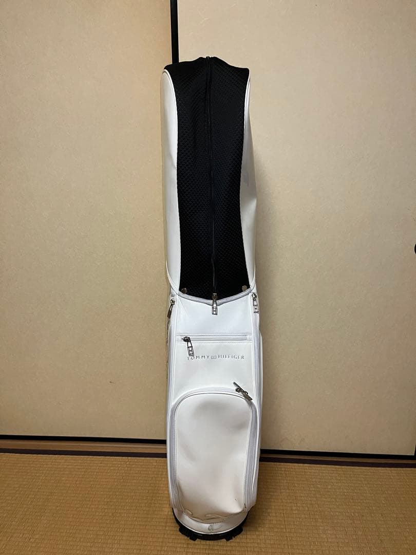   ホワイトキャディバッグ