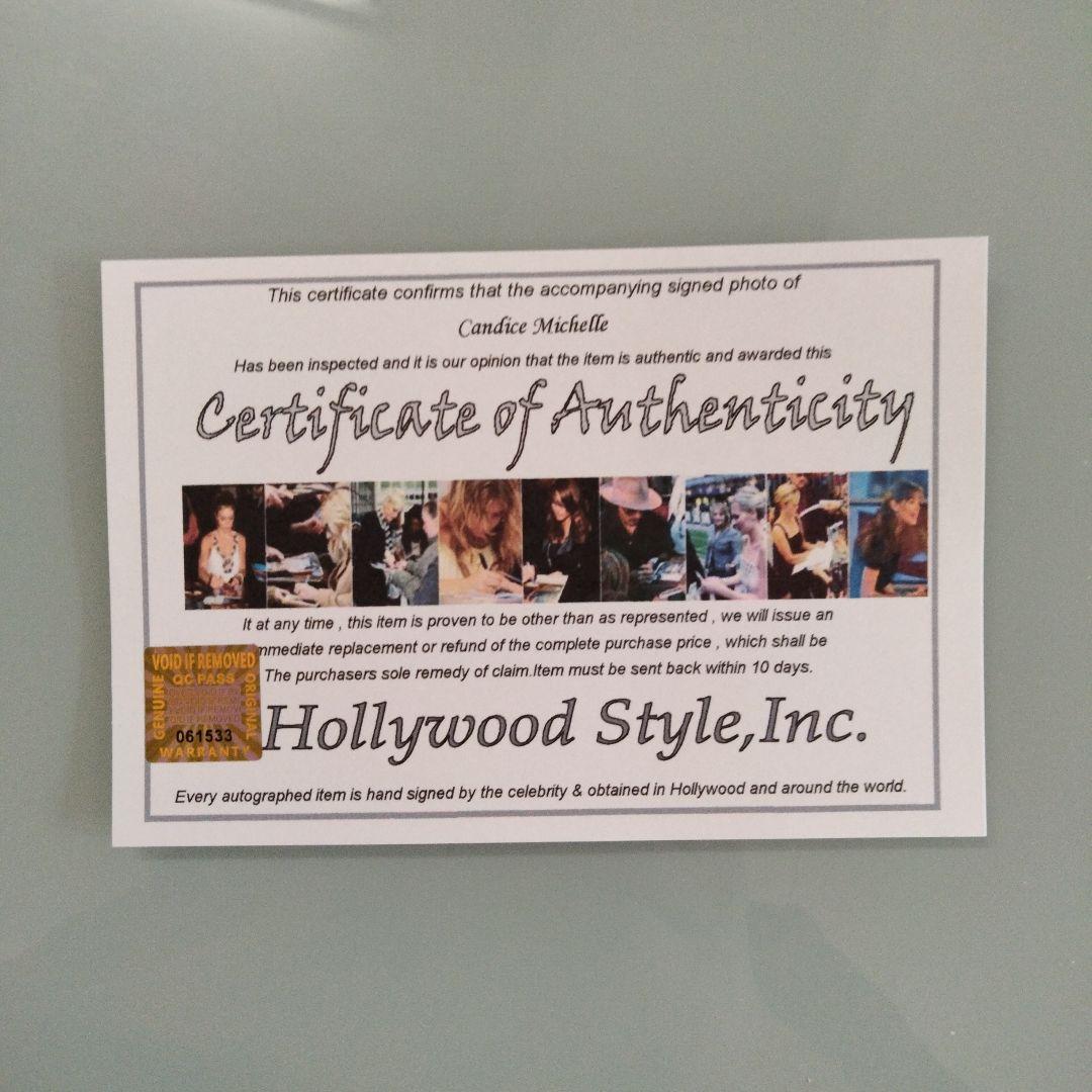 セール…キャンディスミシェル直筆サイン入り写真…Candice Michelle