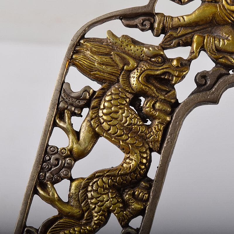 仏教美術　古銅塗金　チベット仏　仏像　置物　V　7815