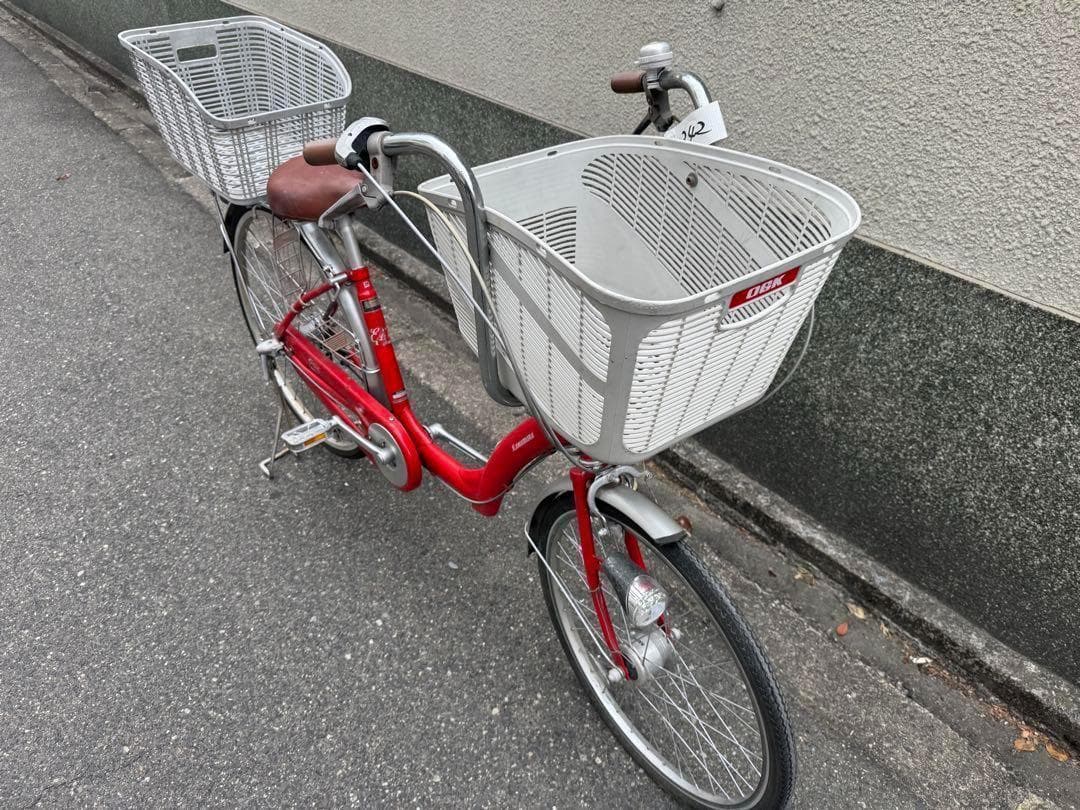 242）全車両格安販売‼️ 26インチ　オートライト　ママチャリ　シティサイクル
